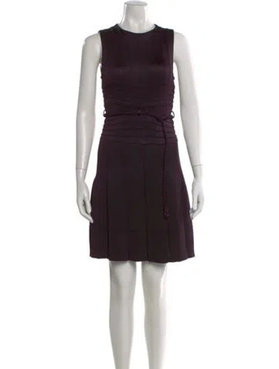 Pre-owned Chado By Ralph Rucci Late 2000's - Early 2010's Knee-length Dress In Purple