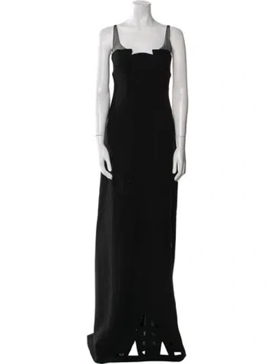 Pre-owned Chado By Ralph Rucci Late 2000's - Early 2010's Long Dress In Black