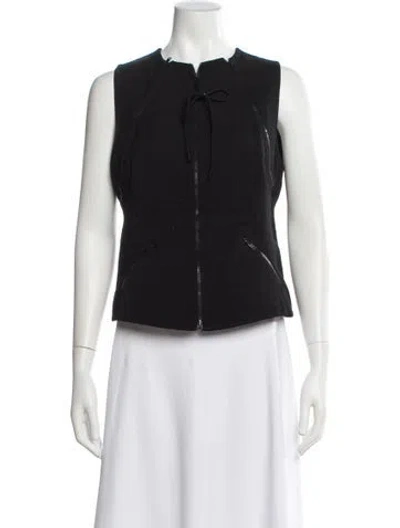 Pre-owned Chado By Ralph Rucci Vintage 1990's Top In Black