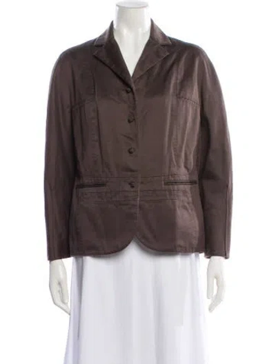Pre-owned Chado By Ralph Rucci Vintage 2000's Blazer In Brown