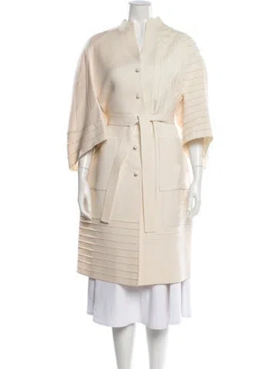 Pre-owned Chado By Ralph Rucci Vintage 2000's Coat In Neutral