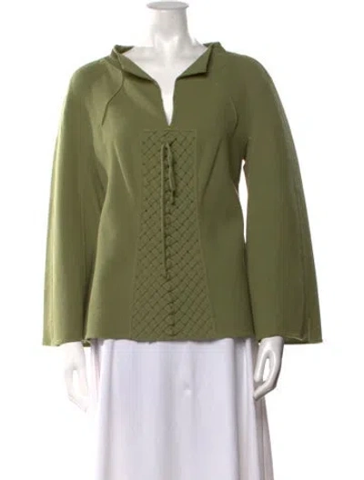 Pre-owned Chado By Ralph Rucci Vintage 2000's Top In Green
