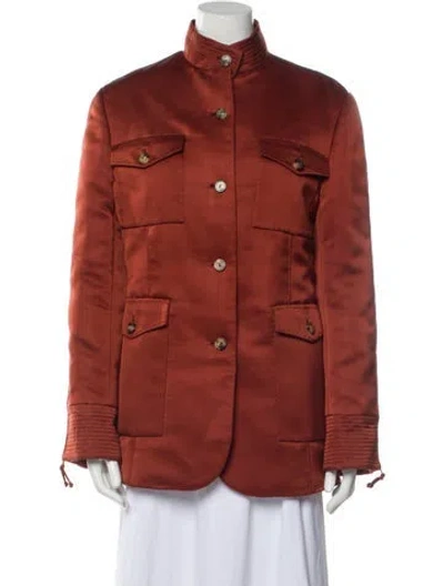 Pre-owned Chado By Ralph Rucci Vintage 2000's Utility Jacket In Red