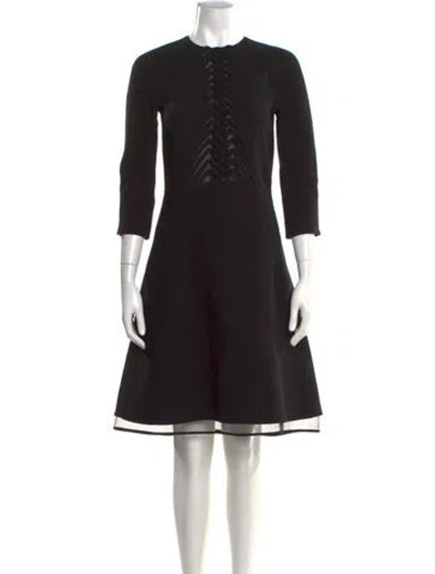 Pre-owned Chado By Ralph Rucci Vintage Knee-length Dress In Black