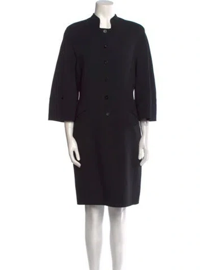 Pre-owned Chado By Ralph Rucci Vintage Knee-length Dress In Black