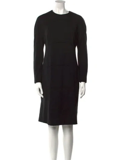 Pre-owned Chado By Ralph Rucci Vintage Knee-length Dress In Black