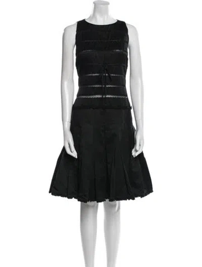 Pre-owned Chado By Ralph Rucci Vintage Knee-length Dress In Black