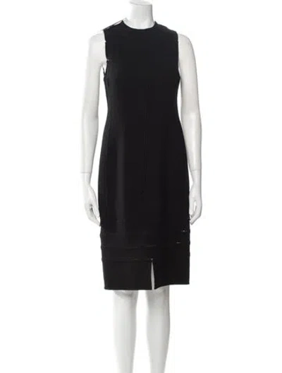Pre-owned Chado By Ralph Rucci Vintage Knee-length Dress In Black