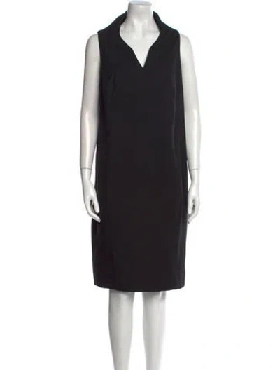 Pre-owned Chado By Ralph Rucci Vintage Knee-length Dress In Black
