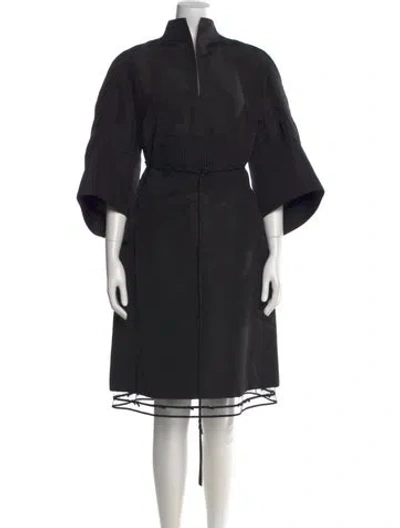 Pre-owned Chado By Ralph Rucci Vintage Knee-length Dress In Black