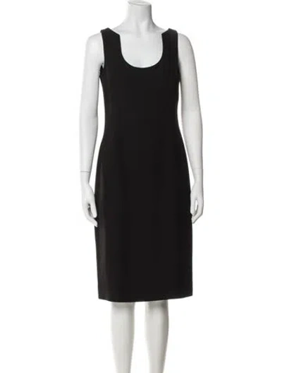 Pre-owned Chado By Ralph Rucci Vintage Knee-length Dress In Black