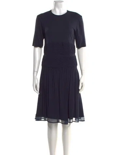Pre-owned Chado By Ralph Rucci Vintage Knee-length Dress In Blue