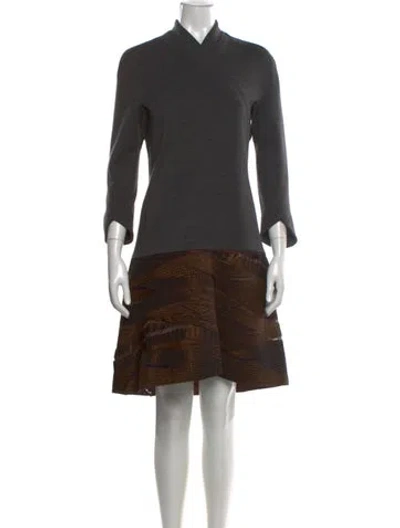 Pre-owned Chado By Ralph Rucci Vintage Knee-length Dress In Multi