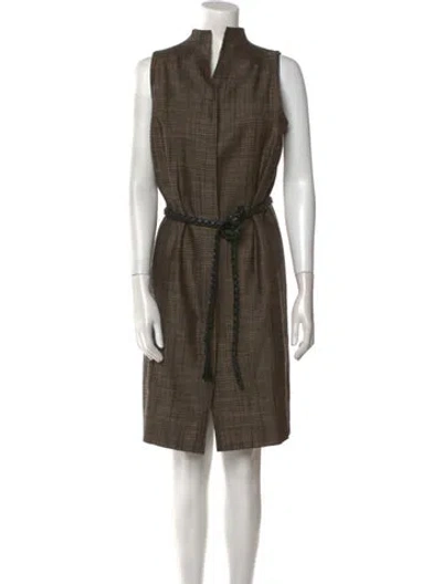 Pre-owned Chado By Ralph Rucci Vintage Knee-length Dress In Neutral