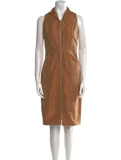 Pre-owned Chado By Ralph Rucci Vintage Knee-length Dress In Neutral