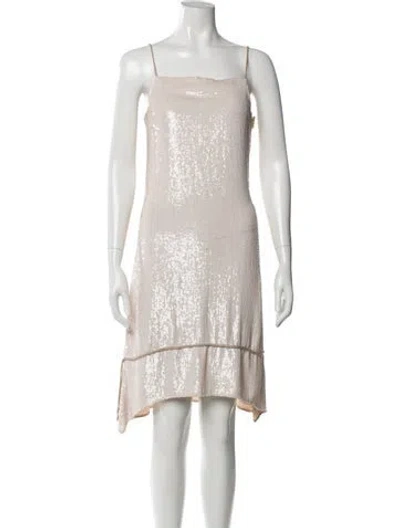 Pre-owned Chado By Ralph Rucci Vintage Knee-length Dress In Neutral