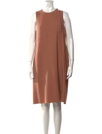 Pre-owned Chado By Ralph Rucci Vintage Knee-length Dress In Orange
