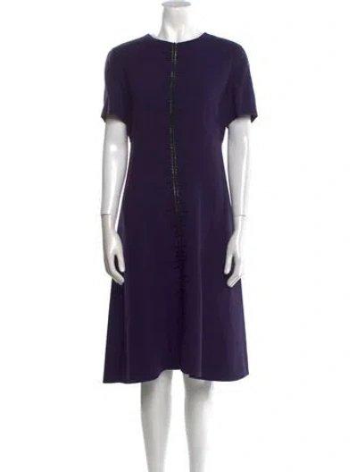 Pre-owned Chado By Ralph Rucci Vintage Knee-length Dress In Purple