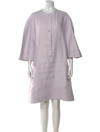 Pre-owned Chado By Ralph Rucci Vintage Knee-length Dress In Purple