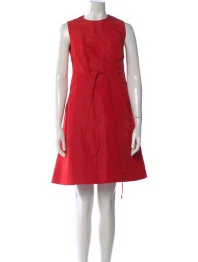 Pre-owned Chado By Ralph Rucci Vintage Knee-length Dress In Red