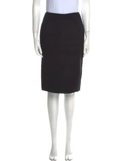 Pre-owned Chado By Ralph Rucci Vintage Knee-length Skirt In Black