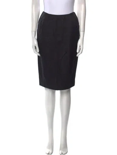 Pre-owned Chado By Ralph Rucci Vintage Knee-length Skirt In Black