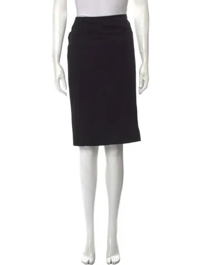Pre-owned Chado By Ralph Rucci Vintage Knee-length Skirt In Black