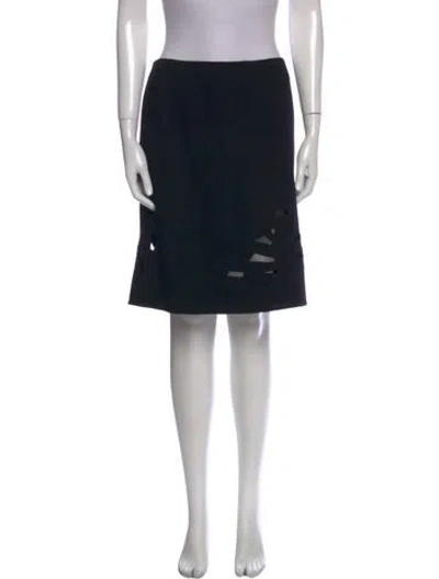 Pre-owned Chado By Ralph Rucci Vintage Knee-length Skirt In Black