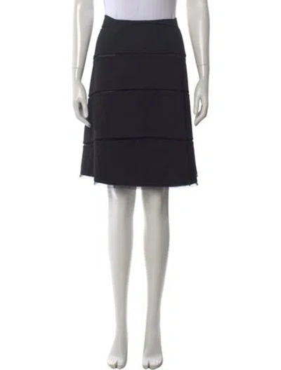 Pre-owned Chado By Ralph Rucci Vintage Knee-length Skirt In Black