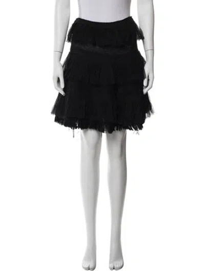 Pre-owned Chado By Ralph Rucci Vintage Knee-length Skirt In Blue