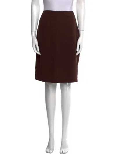 Pre-owned Chado By Ralph Rucci Vintage Knee-length Skirt In Brown