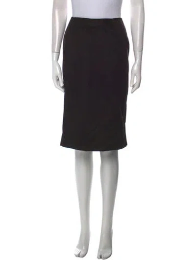 Pre-owned Chado By Ralph Rucci Vintage Knee-length Skirt In Brown