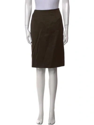 Pre-owned Chado By Ralph Rucci Vintage Knee-length Skirt In Brown