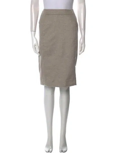 Pre-owned Chado By Ralph Rucci Vintage Knee-length Skirt In Gray
