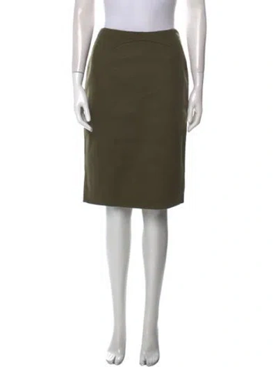 Pre-owned Chado By Ralph Rucci Vintage Knee-length Skirt In Green