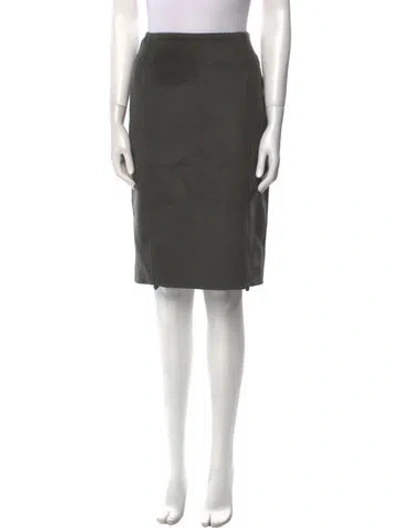 Pre-owned Chado By Ralph Rucci Vintage Knee-length Skirt In Green