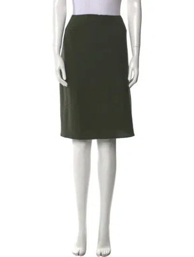 Pre-owned Chado By Ralph Rucci Vintage Knee-length Skirt In Green