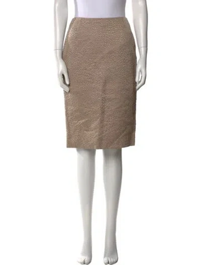 Pre-owned Chado By Ralph Rucci Vintage Knee-length Skirt In Neutral