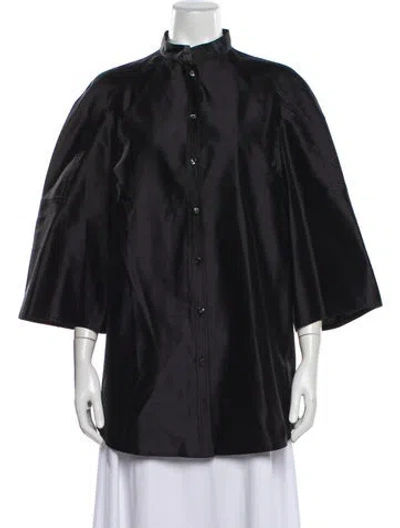 Pre-owned Chado By Ralph Rucci Vintage Late 1990's - Early 2000's Button-up Top In Black