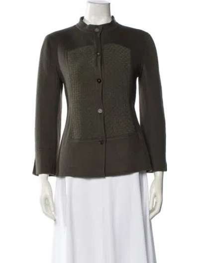 Pre-owned Chado By Ralph Rucci Vintage Late 1990's - Early 2000's Evening Jacket In Green