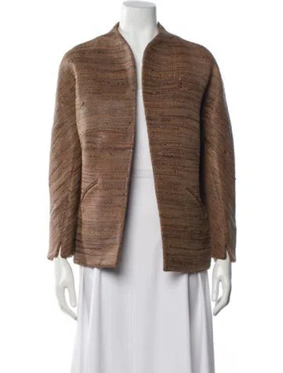 Pre-owned Chado By Ralph Rucci Vintage Late 1990's - Early 2000's Jacket In Brown
