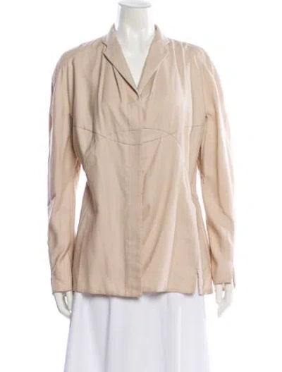 Pre-owned Chado By Ralph Rucci Vintage Late 1990's - Early 2000's Jacket In Neutral