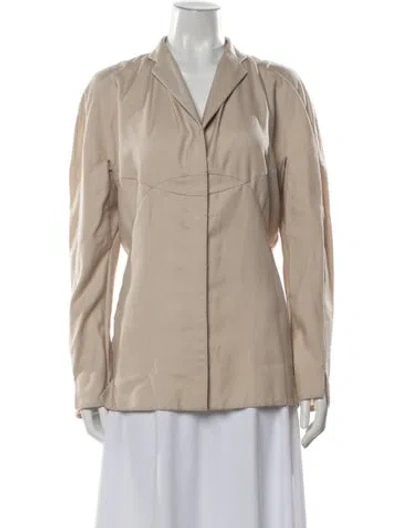 Pre-owned Chado By Ralph Rucci Vintage Late 1990's - Early 2000's Jacket In Neutral