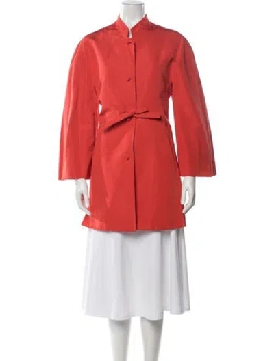 Pre-owned Chado By Ralph Rucci Vintage Late 2000's - Early 2010's Coat In Orange