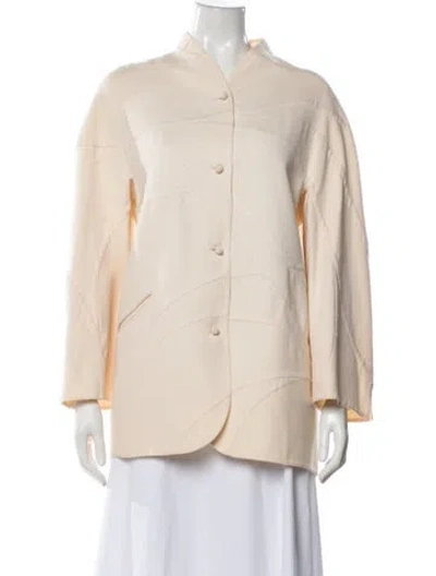 Pre-owned Chado By Ralph Rucci Vintage Late 2000's - Early 2010's Jacket In Neutral