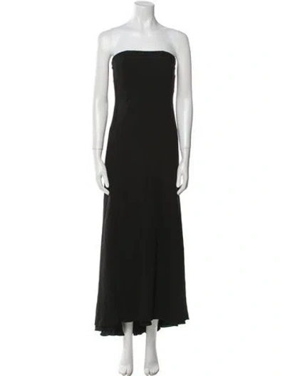Pre-owned Chado By Ralph Rucci Vintage Long Dress In Black