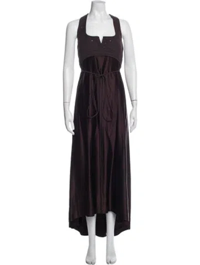 Pre-owned Chado By Ralph Rucci Vintage Long Dress In Multi