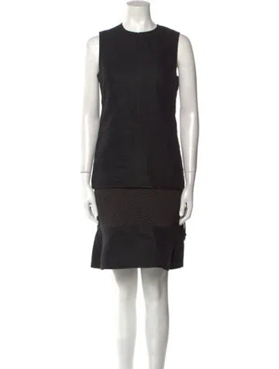 Pre-owned Chado By Ralph Rucci Vintage Mini Dress In Black