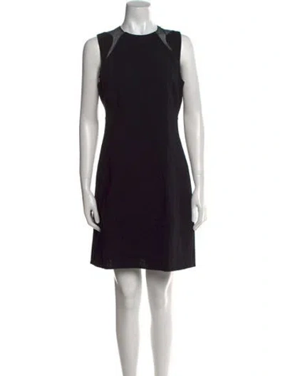 Pre-owned Chado By Ralph Rucci Vintage Mini Dress In Black