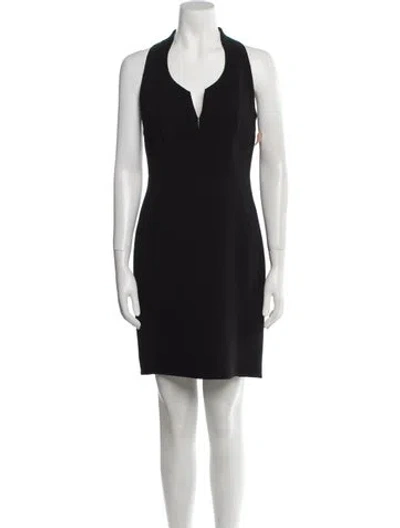 Pre-owned Chado By Ralph Rucci Vintage Mini Dress In Black